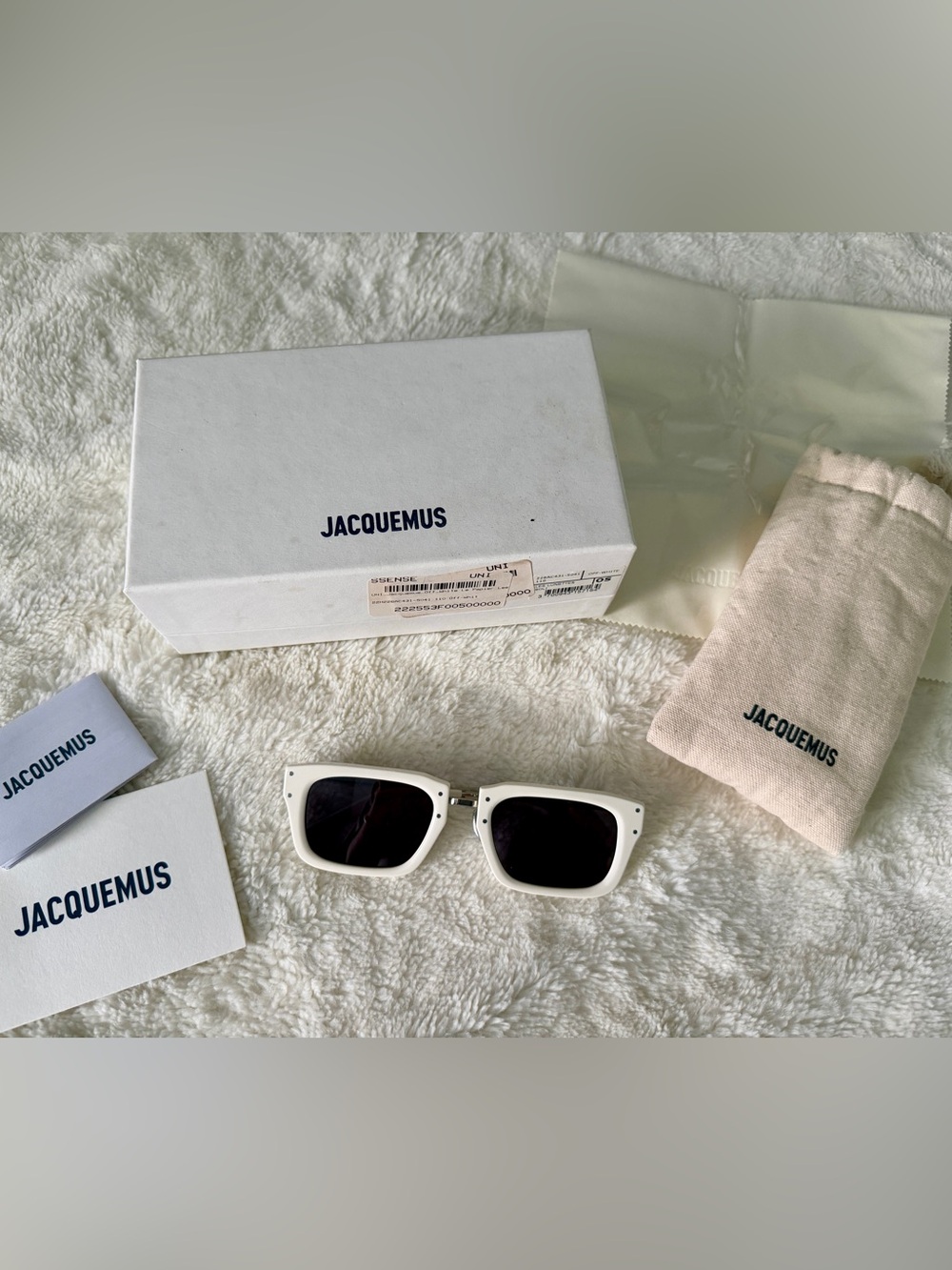Jacquemus Off-White Le Papier 'Les Lunettes Soli' Sunglasses